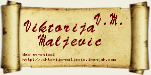 Viktorija Maljević vizit kartica